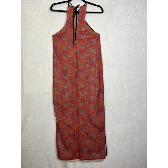 Aritzia 1-01 Babaton Modern Halter Embroidered Mesh Netted Dress - Picture 10 of 12